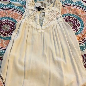 American eagle white lacy tank top!